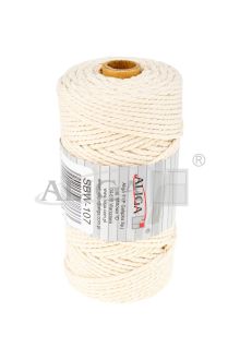 Sznurek bawełniany SBW-107 ecru 3mm x 100m (splot 21 nitek)