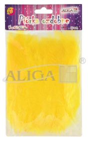 Feathers Yellow (P-006) 10-12 cm. Pack. 50 pcs.
