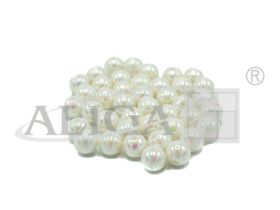 Koraliki plastikowe PJ-0829 opalizujące perłowe 8mm op.80szt.