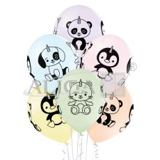 Balony BN06-593 - Małe jednorożce - op. 6 szt.