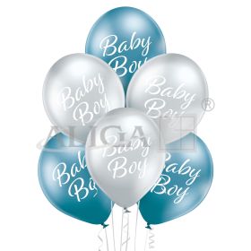 Balony BN06-751 glossy- Dla chłopca (lśniące) - op. 6 szt.