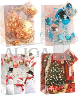 *Glossy Gift Bag MP-02 small Holiday.
