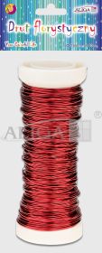 Drut florystyczny DA-1174 czerwony 0,5mm, dł. 30m