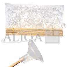 Patyczki drewniane PB-40 z koszyczkami do mocowania balonów, op.100szt.