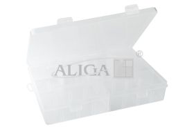Pudełko plastikowe PUD-7710 organizer z 8 przegródkami, rozm.19,5 x 13 x 3,6cm