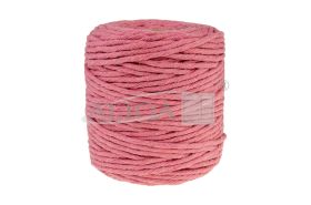 Sznurek bawełniany do makramy SBK-30 ciemny róż 5mm x 100m (splot 21 nitek)