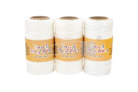 Sznurek lniany SZD-2296 dratwa 1mm x 100m, zgrzewka zawiera 3szt.