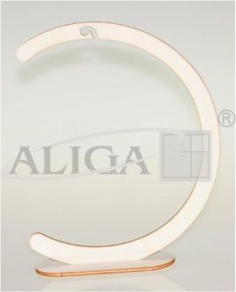 Wooden stand SD-8608 Moon Width 16,8 cm, Height 21 cm.