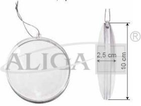 Medalion akrylowy płaski AMP-10 op.5szt.