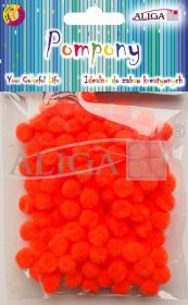 Pompony POM-307 pomarańczowe 1cm op.120szt.