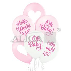 Balony BN06-587 - Dla dziewczynki -  op 6 szt. PROM