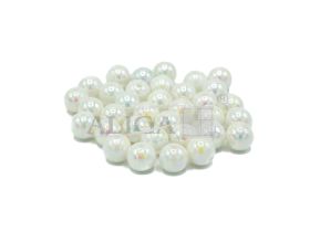 Koraliki plastikowe PJ-0836 opalizujące,perłowe 10mm op.80szt.