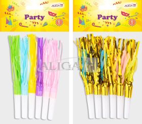 Gwizdek PAR-5960 pastel. i metalizowany op. 6szt. PROM