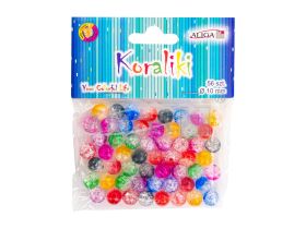 Koraliki PJ-0583 plastikowe, mix kolorów, rozm.10mm op.56szt.