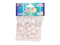 Koraliki PJ-0613 plastikowe perłowe, mix wielkści, op.50szt.