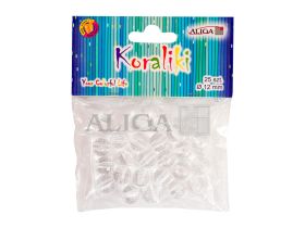 Koraliki PJ-0637 plastikowe, dekoracyjne, rozm.12mm, op.25szt.