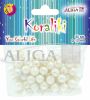 Koraliki plastikowe PJ-0836 opalizujące,perłowe 10mm op.80szt.