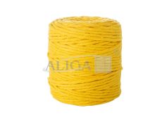 Sznurek bawełniany do makramy SBK-12 żółty 5mm x 100m (splot 21 nitek)
