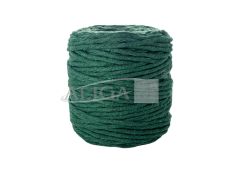 Sznurek bawełniany do makramy SBK-18 zielony 5mm x 100m (splot 21 nitek)