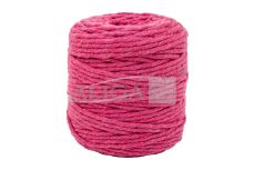 Sznurek bawełniany do makramy SBK-29 fuksjowy 5mm x 100m (splot 21 nitek)