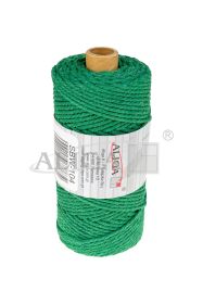 Sznurek bawełniany SBW-104 zielony 3mm x 100m (splot 21 nitek)