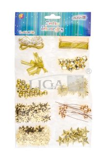 Zestaw świąteczny SGD-2959 mix akcesoriów, kolor złoty