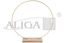 Stojak metalowy SMD-032 z drewnianą podstawką, rozm. 32cm