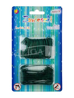 Zawieszki ZW-9792 metalowe zielone w kształcie "C" op.150szt.PROM