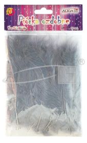 Feathers Gray (P-061) 10-12cm pack.50pcs.
