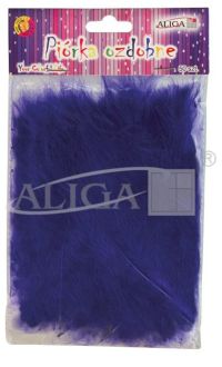 Feathers Violet (P-062) 10-12cm pack.50pcs.