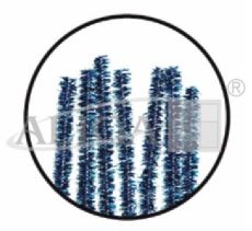 Druty pluszowe DPK-09 metalizowane niebieskie