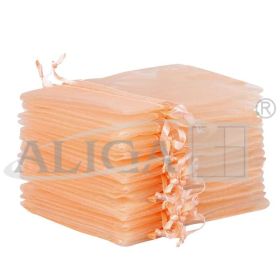 Woreczki SO-30-01 z organzy ecru 10x15cm op.24szt.