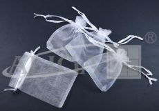 Woreczki SO-30-03 z organzy białe 10x15cm op.24szt.
