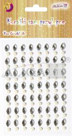 Dżety JET-2381 kryształki samoprz.mix rozmiarów bezb./perłowe