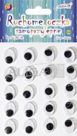 Ruchome oczka MT-6416(160) samop. owalne 13mm/bl.20 szt.
