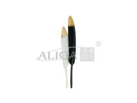 Piórka PD-3257 ze złotymi końcówkami 16cm.op.6 szt, 
