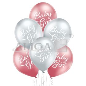 Balony BN06-752 glossy - Dla dziewczynki (lśniące) - op. 6 szt.