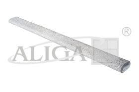 KDM-402 srebrna metalizowana bibuła dekoracyjna, karbowana PROM