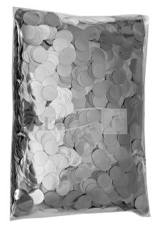 Konfetti KN-8648 srebrne, rozm. 10mm, op. 250g PROM