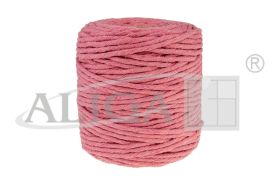 Sznurek bawełniany do makramy SBK-30 ciemny róż 5mm x 100m (splot 21 nitek)