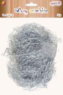 Włosy anielskie WLO-2196 w kolorze srebrnym, op. 30g
