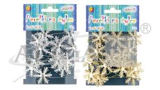 Śnieżynki na żyłce WSP-4435 rozm. 3,5cm, dł. 2m