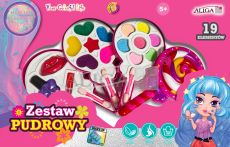 Zestaw pudrowy ZP-2517 13 cieni, 2 szminki, 3 pędzelki, 1 lakier do paznokci PROM