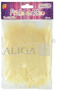 Feathers Ecru (P-070) 10-12cm pack.50pcs.