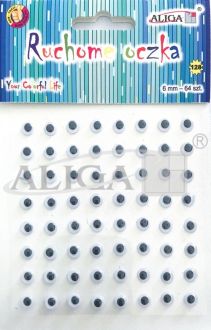 Googly eyes MT-6404 (128) 6 mm