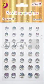 Dżety JET-3693 kryształki samoprzylepne opalizujące rozm.8,10,12mm.