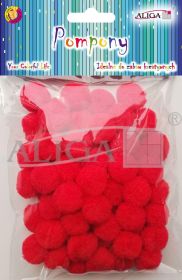 Pompony POM-403 czer 2cm op.60szt.