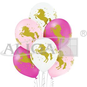 Balony BN06-386 - Jednorożce - op. 6 szt.