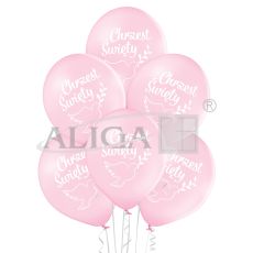 Balony BN06-754 - Chrzest Święty: dziewczynka - op. 6 szt.