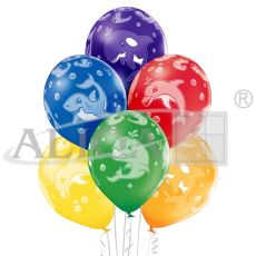 Balony BNP06-308 - zwierzęta morskie- op.6szt.